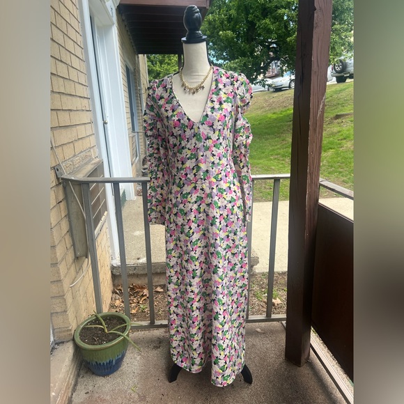 H&M Pink and Purple Wrap Midi Skirt for Cocktail - Picture 7 of 11